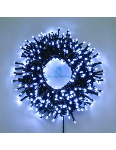 Giocoplast 14308715 Mini-Glühwürmchen LED 96 Lichter weiß 24 V mit Motor 8 Lichtspiele